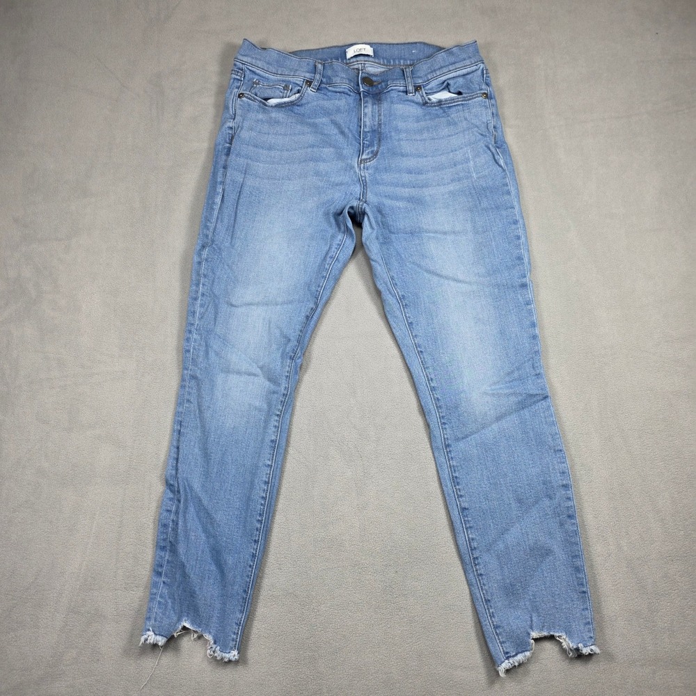 LOFT Outlet Jeans Women 28/6 Blue Skinny Mid Rise Light Wash‎